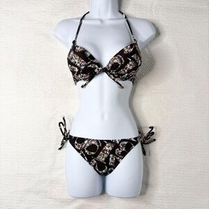 Crystal Ball Tokyo graphic AOP bikini set